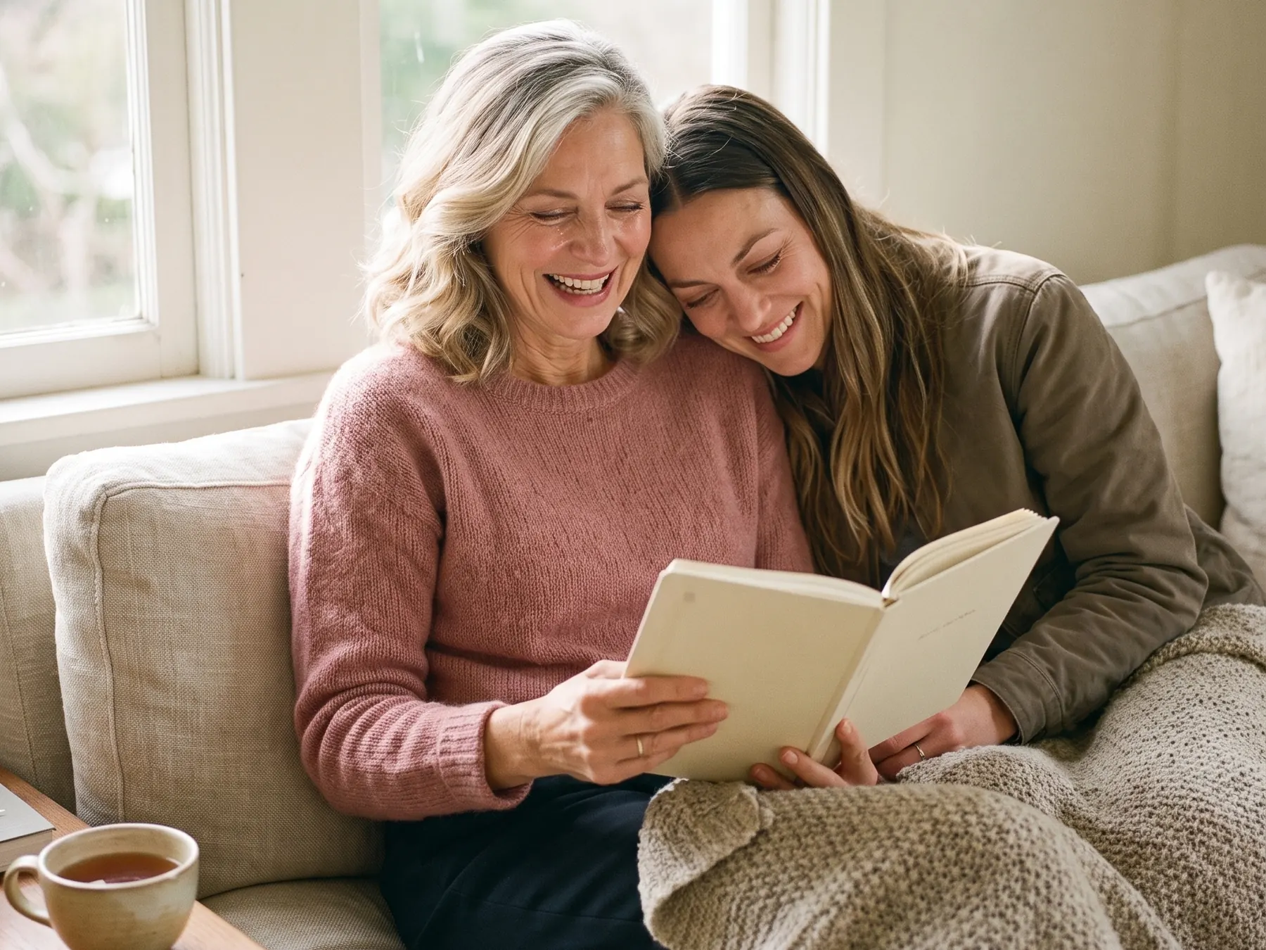 Filling in the Tell Me Your Story, Mom journal together